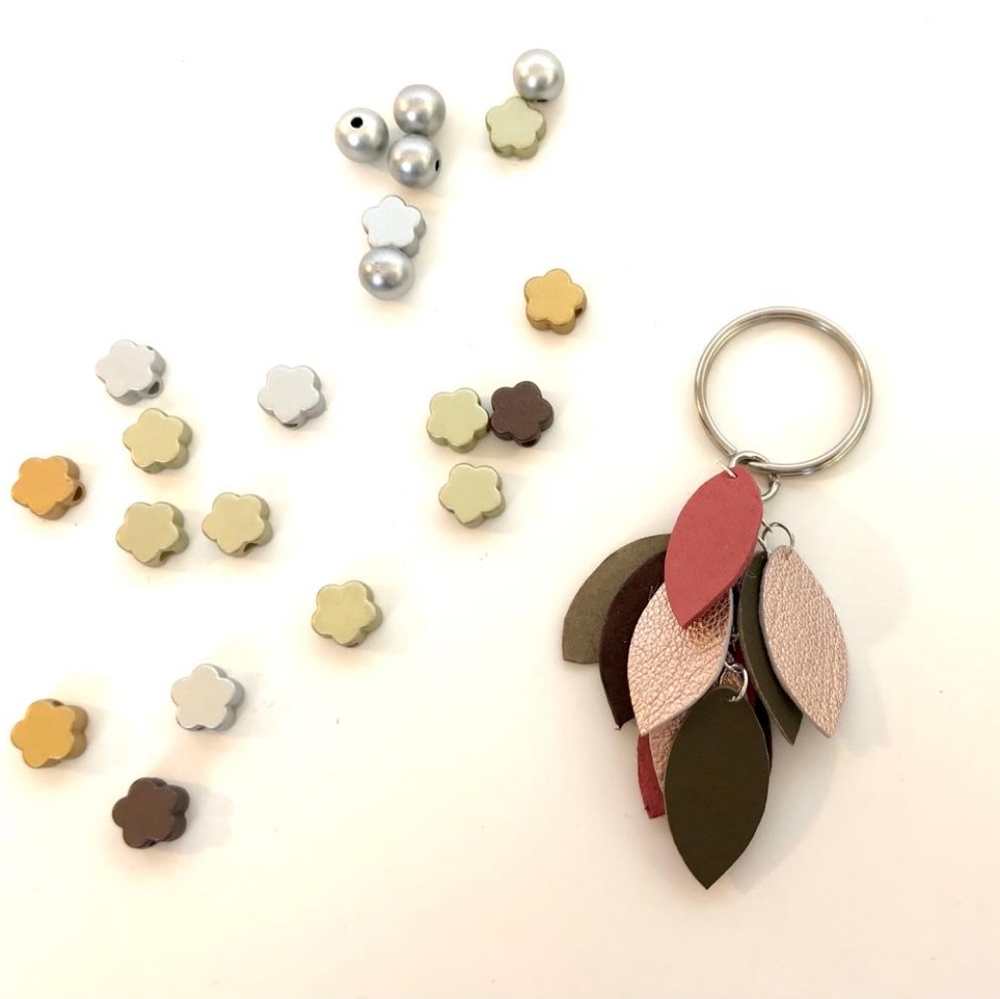 Leather keychain